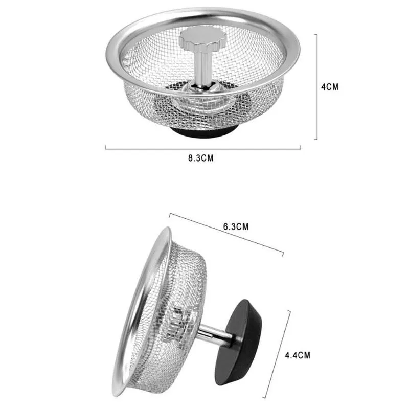 Steel Drain Filter Kitchen Sink Floor Plug Water Basin Mesh Strainer Basket Draine Accessory Anti-clogging Pool Filter
Steel Drain Filter Kitchen Sink Floor Plug Water Basin Mesh Strainer Basket Draine Accessory Anti-clogging Pool Filter