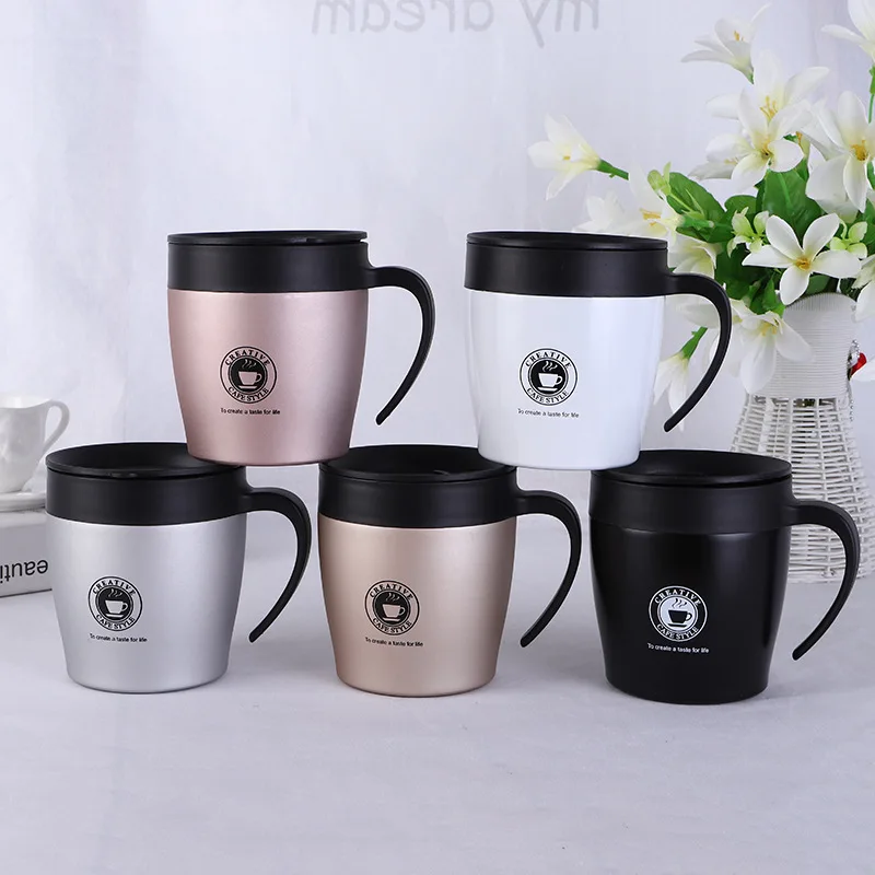 330ml Coffee Cup Stainless Steel Insulated Thermos Office Cups With Handle Anti-Scalding Mug
330ml Coffee Cup Stainless Steel Insulated Thermos Office Cups With Handle Anti-Scalding Mug