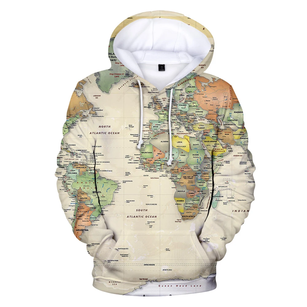 Novelty WORLD MAP Hoodies 3D Sweatshirts Harajuku Men Women Tracksuits Printing WORLD MAP Sweatshirts Mens Sweatshirts Oversized
Novelty WORLD MAP Hoodies 3D Sweatshirts Harajuku Men Women Tracksuits Printing WORLD MAP Sweatshirts Mens Sweatshirts Oversized