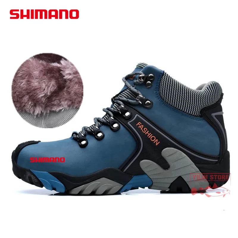 Мужские Водонепроницаемые кожаные ботинки SHIMANO, Уличная обувь с высоким берцем, обувь для рыбалки и скалолазания
Мужские Водонепроницаемые кожаные ботинки SHIMANO, Уличная обувь с высоким берцем, обувь для рыбалки и скалолазания