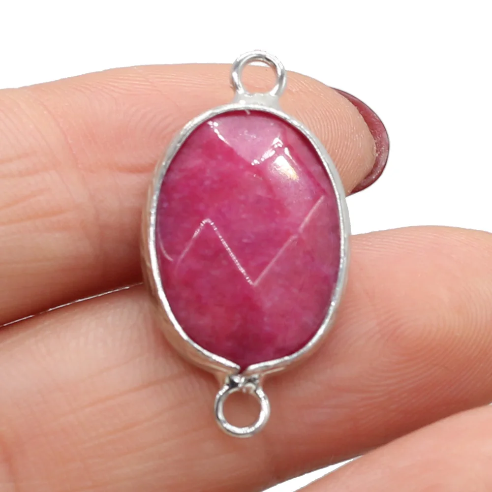 Natural Gem Stone Rose Red Beanie Connector Handmade Crafts DIY Party Necklace Bracelet Jewelry Accessories Gift Making 14x27mm
Natural Gem Stone Rose Red Beanie Connector Handmade Crafts DIY Party Necklace Bracelet Jewelry Accessories Gift Making 14x27mm