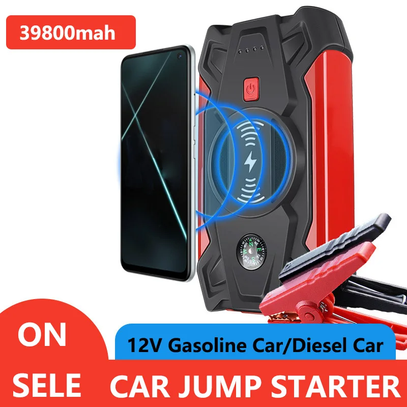 39800mah High Capacity Car Jump Starter Power Bank Portable Battery Charger 12V 800A Emergency Starting Device for Gasoline Car
39800mah High Capacity Car Jump Starter Power Bank Portable Battery Charger 12V 800A Emergency Starting Device for Gasoline Car