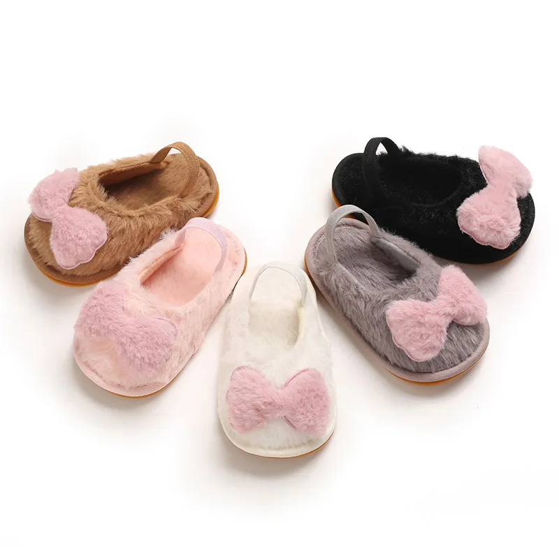 Baby Plush Sandals Soft Sole Faux Fur Flats Prewalker Slippers With Elastic Back Strap Home Baby Toddler 0-1 year old Shoes
Baby Plush Sandals Soft Sole Faux Fur Flats Prewalker Slippers With Elastic Back Strap Home Baby Toddler 0-1 year old Shoes