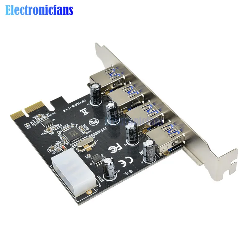 Professional 4 Port PCI-E To USB 3.0 HUB PCI Express Expansion Card Adapter 5 Gbps Speed Adapter Controller Card For Desktop
Professional 4 Port PCI-E To USB 3.0 HUB PCI Express Expansion Card Adapter 5 Gbps Speed Adapter Controller Card For Desktop