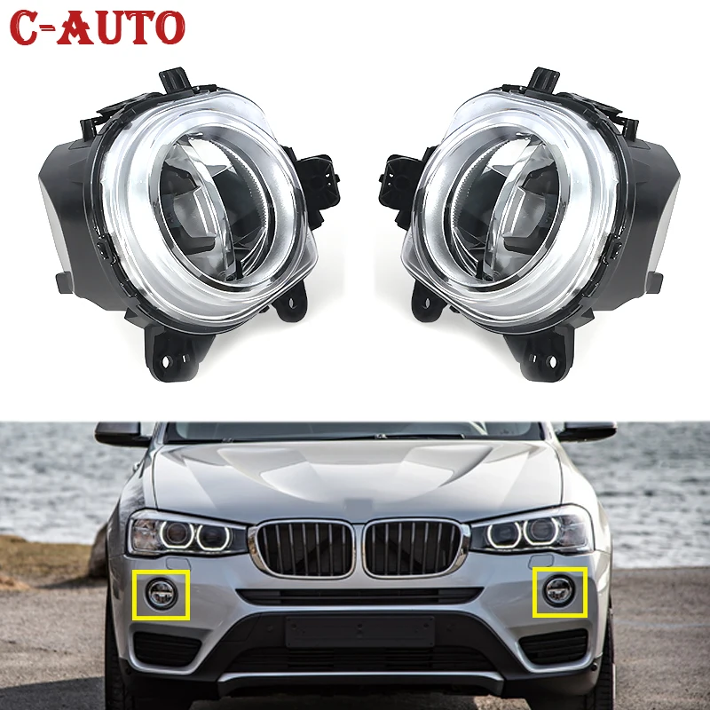 

Car Front Bumper LED Fog Light Lamp DRL Driving Lamp For BMW X3 F25 X4 F26 X5 F15 F85 2014 2015 2016 63177317251 63177317252