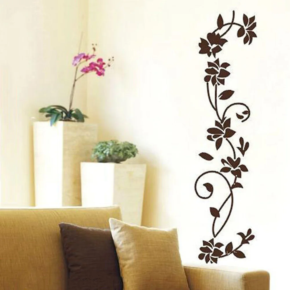 1pc Removable Wall Stickers 30x105cm Black Classic Wall Mounted Sticker Home Flower Vine Walls Decor
1pc Removable Wall Stickers 30x105cm Black Classic Wall Mounted Sticker Home Flower Vine Walls Decor