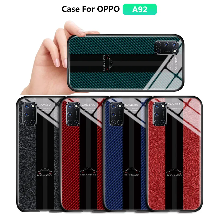 Роскошный чехол из углеродного волокна для OPPO A92 A72 A52 A31 A9 2020 A91 Porsche автомобиля