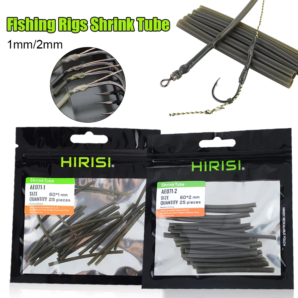25pcs Carp Fishing Rigs Shrink Tube Heating Shrink Tube Size 1mm/2mm Carp Fishing Accessories Carp Chod Rig Fishing Tackle
25pcs Carp Fishing Rigs Shrink Tube Heating Shrink Tube Size 1mm/2mm Carp Fishing Accessories Carp Chod Rig Fishing Tackle