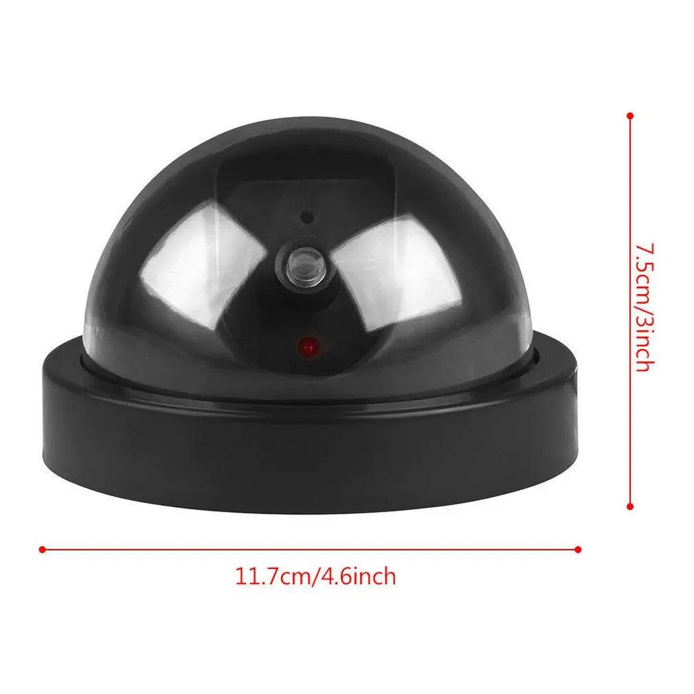 

New Product Dome Simulation Burglar Alarm Camera Fake Camera Dummy Monitor With Red Strobe Light