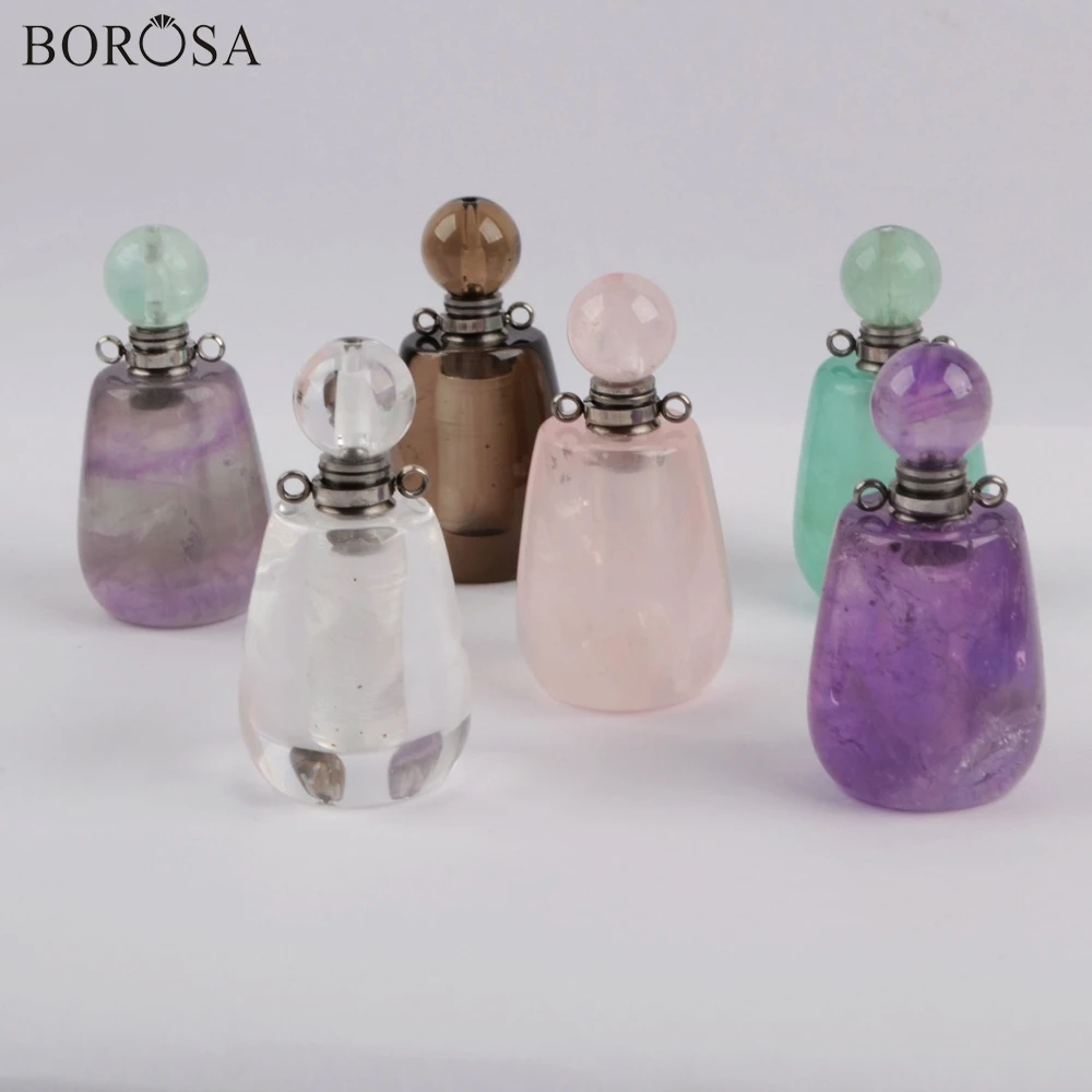 3 шт., парфюмерный флакон BOROSA с натуральными драгоценными камнями, белый кварц, флюорит Бутылочки для эфирных масел, ювелирные изделия, WX1193
3 шт., парфюмерный флакон BOROSA с натуральными драгоценными камнями, белый кварц, флюорит Бутылочки для эфирных масел, ювелирные изделия, WX1193