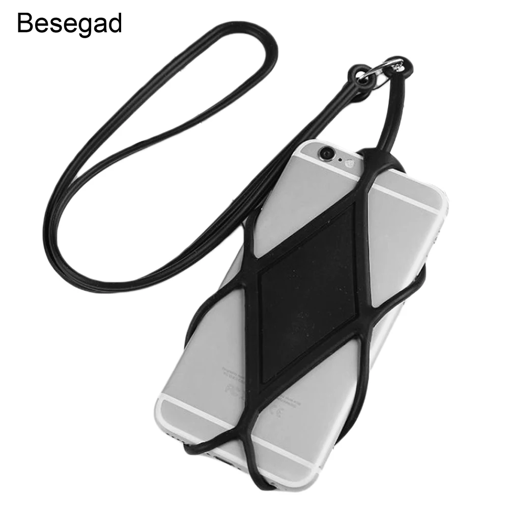 Besegad Universal Silicone Cell Phone Lanyard Holder Case Cover Phone Neck Strap Necklace For Smartphone Straps Above 5.5 inch
Besegad Universal Silicone Cell Phone Lanyard Holder Case Cover Phone Neck Strap Necklace For Smartphone Straps Above 5.5 inch