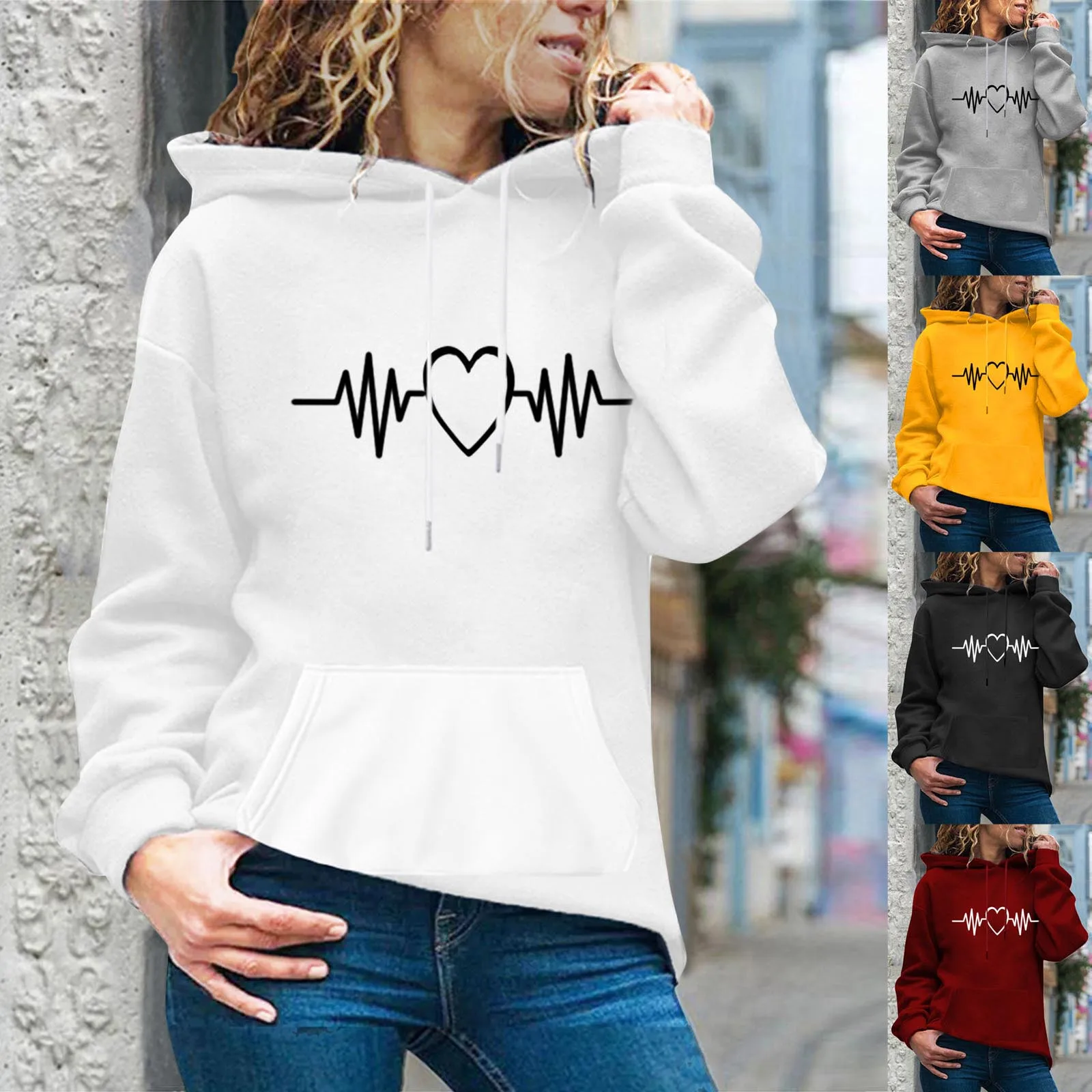 2021 Valentine's Day Love Cardiogram Printing Sweatshirt Women Print Long Sleeve Casual Hooded Casual Pullover Top Blouse #dz
2021 Valentine's Day Love Cardiogram Printing Sweatshirt Women Print Long Sleeve Casual Hooded Casual Pullover Top Blouse #dz