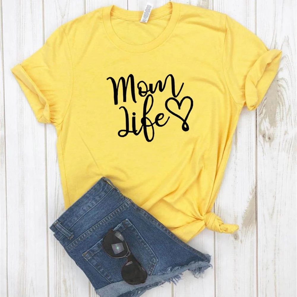 Mom Life Heart Letter Print T Shirt Women Short Sleeve O Neck Tshirt 2020 Summer Fashion Women Tee Shirt Tops X8LX
Mom Life Heart Letter Print T Shirt Women Short Sleeve O Neck Tshirt 2020 Summer Fashion Women Tee Shirt Tops X8LX