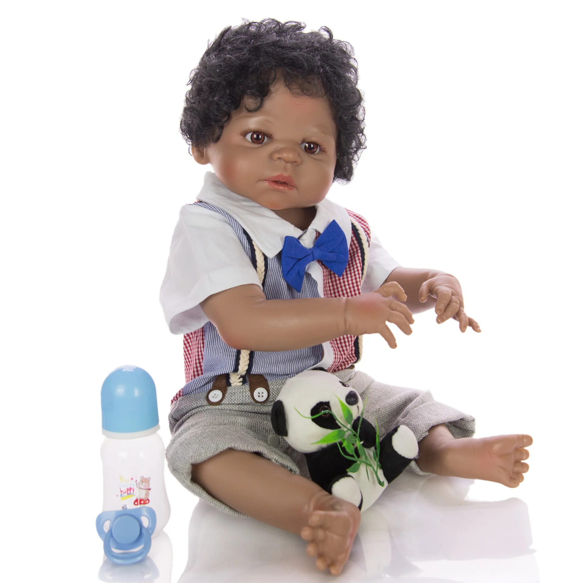 57cm full silicone reborn baby doll black skin realistic boy African baby doll bebe reborn can bathe gift toys
57cm full silicone reborn baby doll black skin realistic boy African baby doll bebe reborn can bathe gift toys