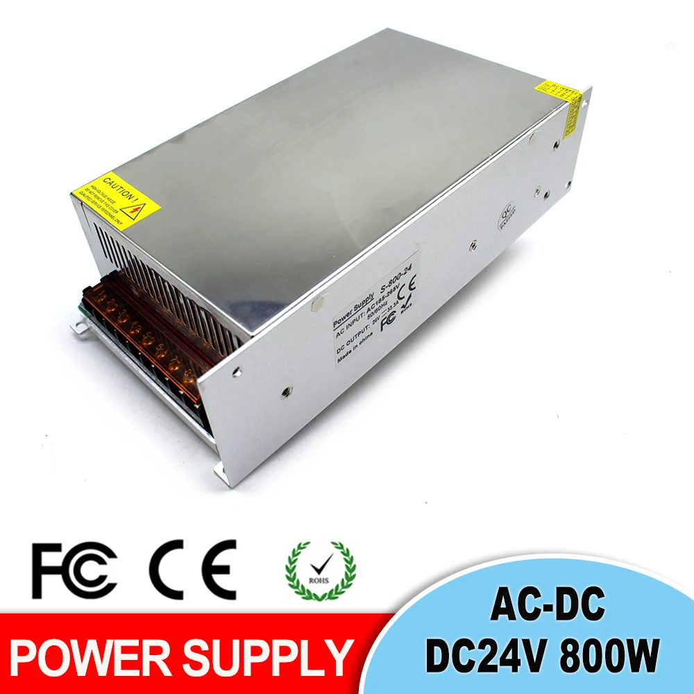 Питание DC12V DC18V DC4V DC30V DC36V DC42V DC48V DC60V 800 Вт Светодиодный драйвер переменного тока