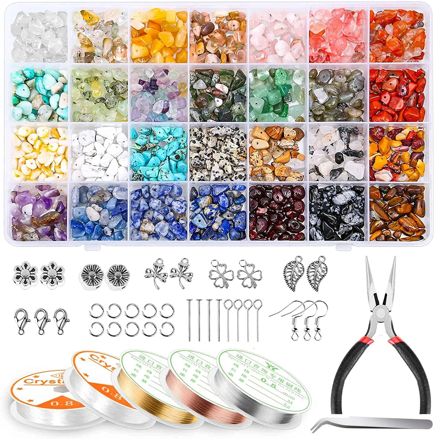 Colors of Pony seed crystal jewelry making kit, with gem beads, jewelry thread, pliers,Pendant, Ring Tweezers
Colors of Pony seed crystal jewelry making kit, with gem beads, jewelry thread, pliers,Pendant, Ring Tweezers