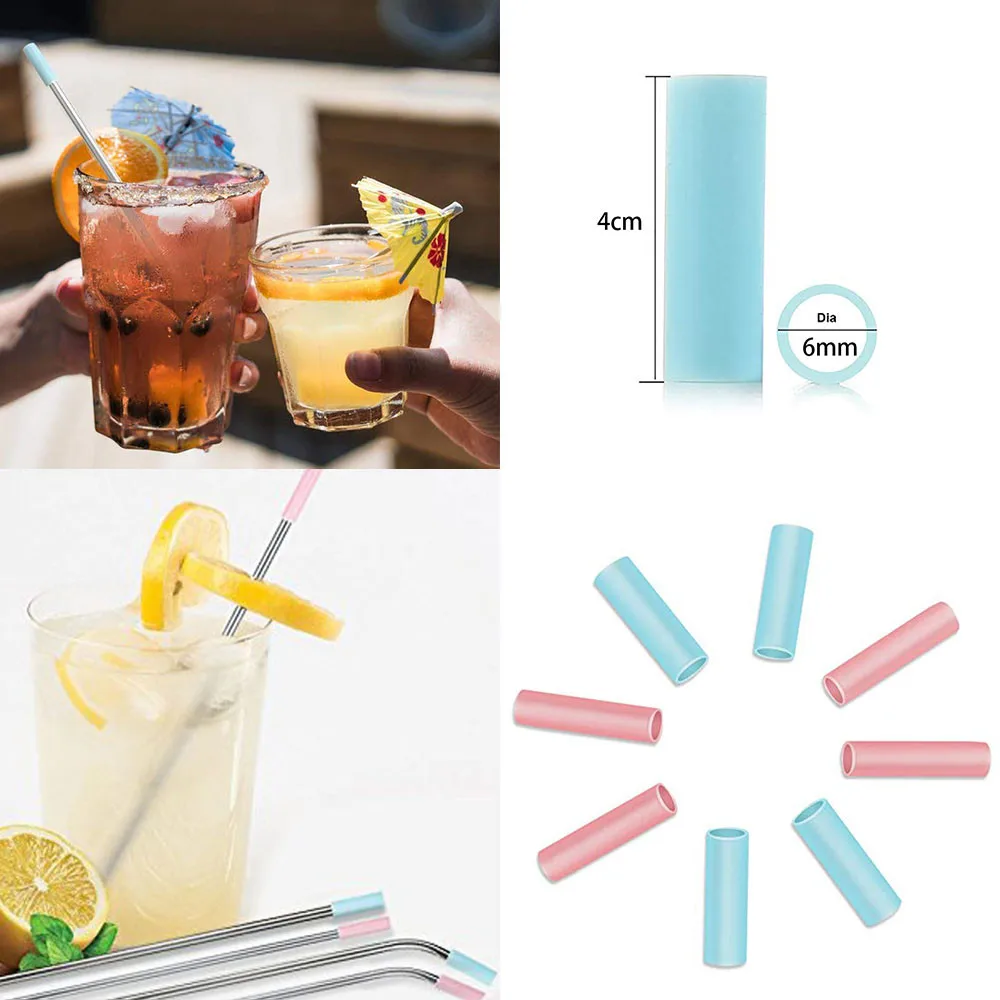 Set of 6 6mm Caps Silicone Tip Food Grade Bar Straw Teeth Protector Cover Anti Burn Prevent Scald Party Supplie Stainless Steel
Set of 6 6mm Caps Silicone Tip Food Grade Bar Straw Teeth Protector Cover Anti Burn Prevent Scald Party Supplie Stainless Steel