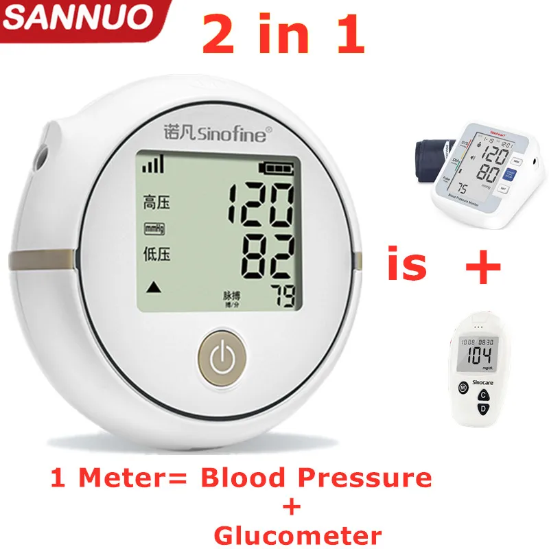 New Sinocare Blood Pressure & Blood Glucose 2 in 1 meter Upper Arm Automatic Digital BP Machine Heart Rate Medical Blood Sugar
New Sinocare Blood Pressure & Blood Glucose 2 in 1 meter Upper Arm Automatic Digital BP Machine Heart Rate Medical Blood Sugar