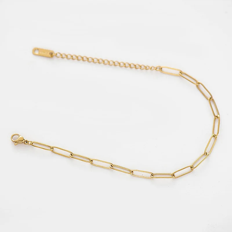 Minimalist Stainless Steel Square Chain Bracelets For Women High Quality Gold Color Temperament Bracelets Pulseras Mujer
Minimalist Stainless Steel Square Chain Bracelets For Women High Quality Gold Color Temperament Bracelets Pulseras Mujer