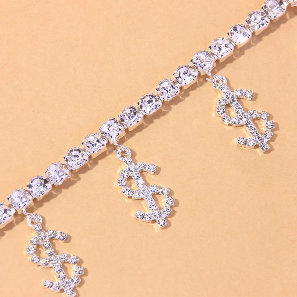 New Fashion Hip Hop Dollar Sign Necklace Novel Stainless Steel Creative Joker Flash Diamond Necklace Party Wedding Accessories
New Fashion Hip Hop Dollar Sign Necklace Novel Stainless Steel Creative Joker Flash Diamond Necklace Party Wedding Accessories