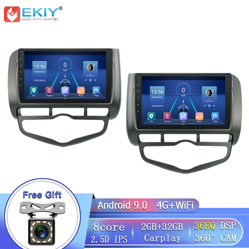 EKIY 8 сердечника DSP 4 + 64G Android 9,0 для HONDA Fit Джаз город 2002-2007 автомобиль радио мультимедиа плеер GPS навигации стерео Carplay FM
EKIY 8 сердечника DSP 4 + 64G Android 9,0 для HONDA Fit Джаз город 2002-2007 автомобиль радио мультимедиа плеер GPS навигации стерео Carplay FM
