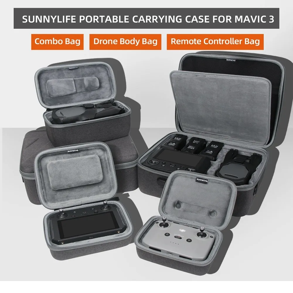 Sunnylife DJI Mavic 3 storage bag body RC PRO remote control portable flying master suit messenger bag
Sunnylife DJI Mavic 3 storage bag body RC PRO remote control portable flying master suit messenger bag