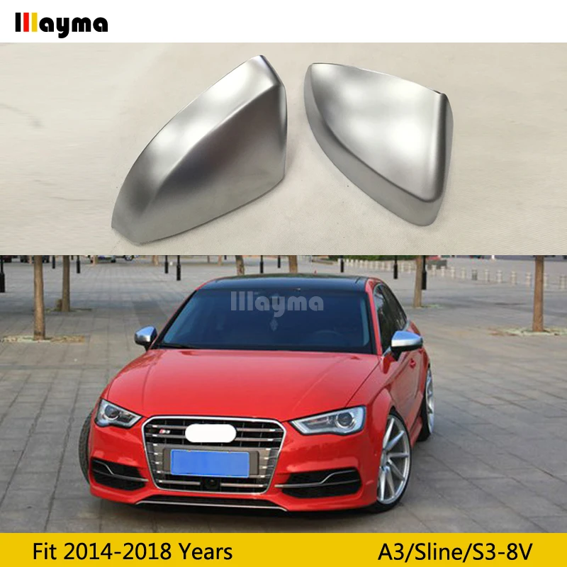 Хромированный ABS Зеркало Обложка для Audi A3 8V 2014 2015 2016 2017 2018 год Новый автомобиль