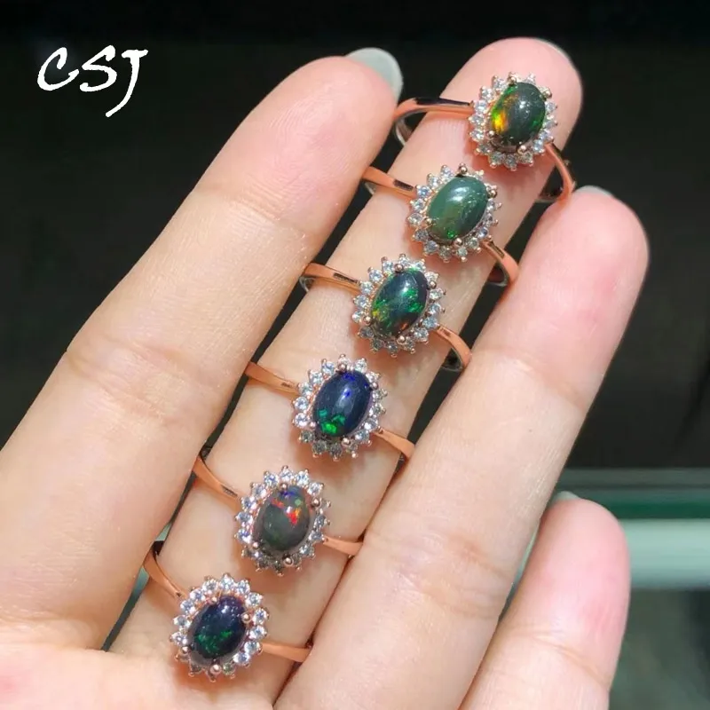 CSJ Natural Opal Rings 925 Sterling Silver 1PC Ethiopia Gemstone 5*7mm Jewelry for Women Lady Birthday Party Gift
CSJ Natural Opal Rings 925 Sterling Silver 1PC Ethiopia Gemstone 5*7mm Jewelry for Women Lady Birthday Party Gift