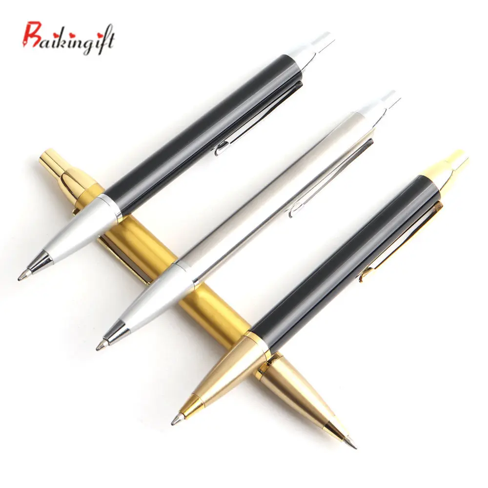 1+5pcs Press Metal Stainless Steel Material Style Refill Ballpoint Pen Oily Pen Office Drawing Writing
1+5pcs Press Metal Stainless Steel Material Style Refill Ballpoint Pen Oily Pen Office Drawing Writing
