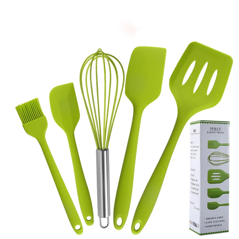 5Pcs Heat Resistant Silicone Cookware Set Nonstick Cooking Tools Kitchen Baking Tool Kit Utensils Kitchen Accessories
5Pcs Heat Resistant Silicone Cookware Set Nonstick Cooking Tools Kitchen Baking Tool Kit Utensils Kitchen Accessories