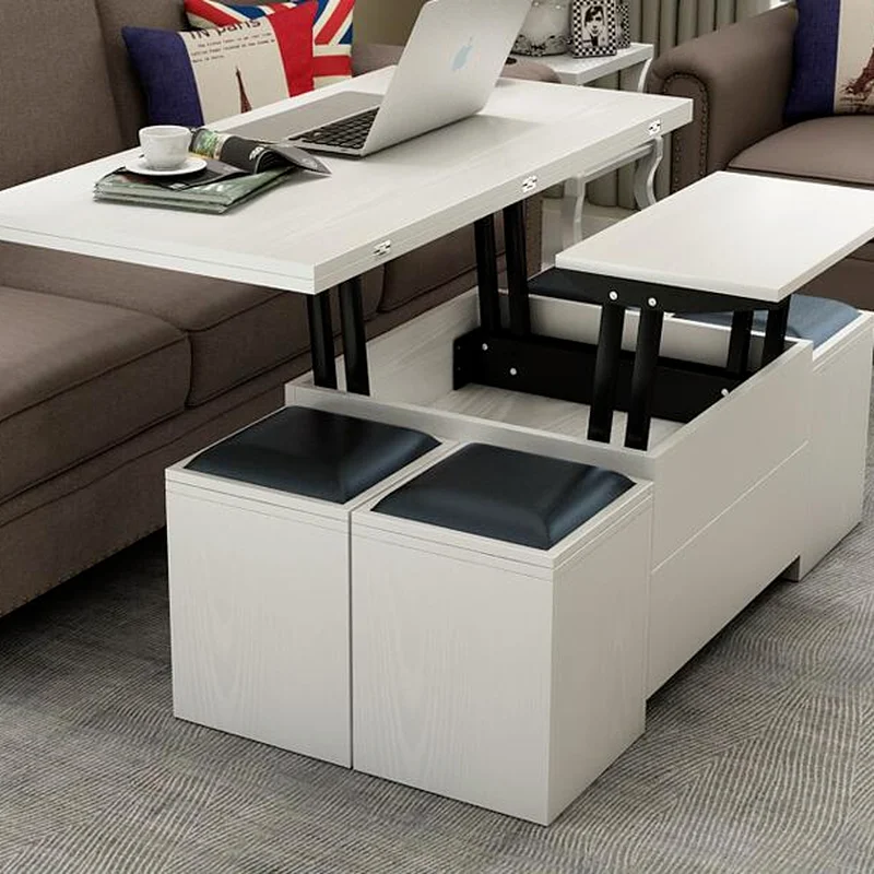 Складной поднимающийся стол и стол. Многофункциональный чайный столик с табуретами
Складной поднимающийся стол и стол. Многофункциональный чайный столик с табуретами