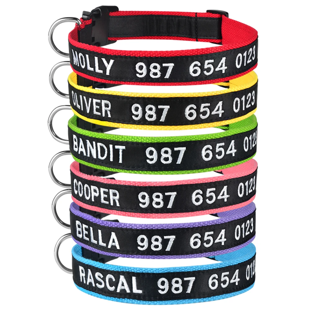 Adjustable Custom Embroidered Name Collar Products Dog Collars Personalized Dog Collar Puppy Medium Large Unisex Dogs Collar
Adjustable Custom Embroidered Name Collar Products Dog Collars Personalized Dog Collar Puppy Medium Large Unisex Dogs Collar