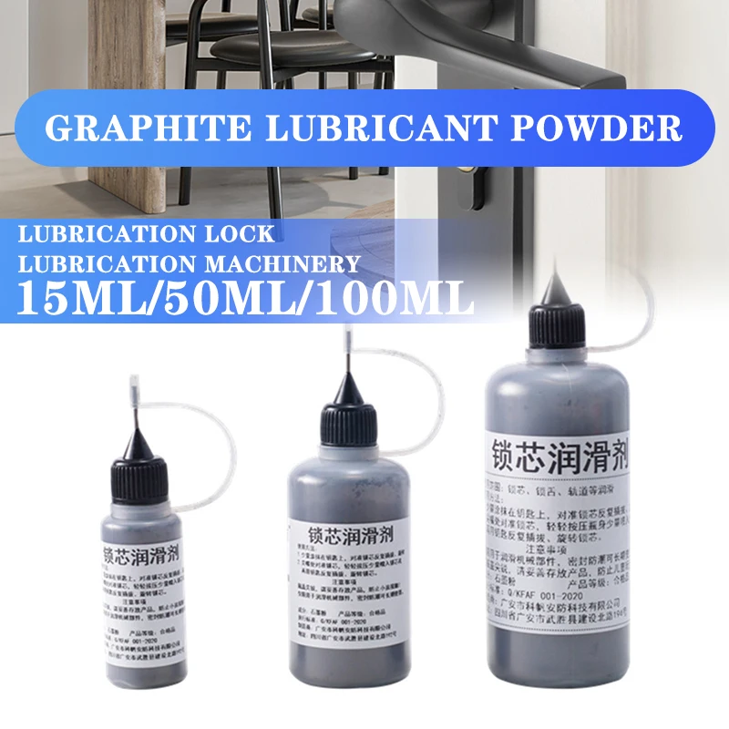 Powder Engine Cover Safety Lock Drop For Lubricating and Maintaining 15/50/100ml Non-toxic Lubricant Maintaining Graphite
Powder Engine Cover Safety Lock Drop For Lubricating and Maintaining 15/50/100ml Non-toxic Lubricant Maintaining Graphite