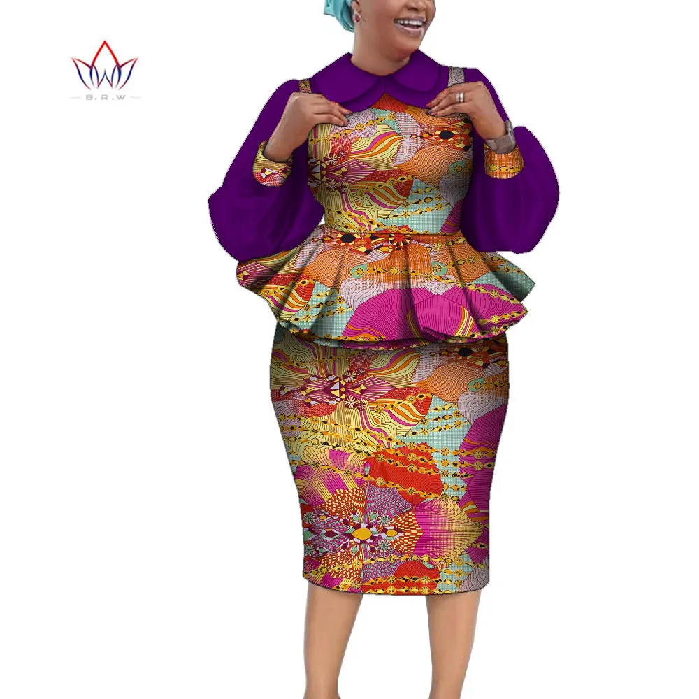 Women 2021 Fashion Clothes puff Sleeve African Printed Wax 2 Piece Set big size Crop Top And Skirt Set Dashiki Outfits WY9291
Women 2021 Fashion Clothes puff Sleeve African Printed Wax 2 Piece Set big size Crop Top And Skirt Set Dashiki Outfits WY9291