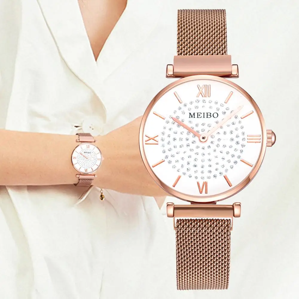 Luxury Fashion Women Watch Geometric Roman Numeral Quartz Ladies Watches Magnet Buckle Mesh Strap Wristwatches Gold Reloj Mujer
Luxury Fashion Women Watch Geometric Roman Numeral Quartz Ladies Watches Magnet Buckle Mesh Strap Wristwatches Gold Reloj Mujer
