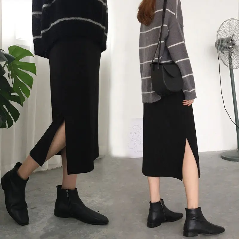 Spring and Autumn Woolen A- line Skirt High Waist Open Fork Woman Skirts Faldas Jupe
Spring and Autumn Woolen A- line Skirt High Waist Open Fork Woman Skirts Faldas Jupe