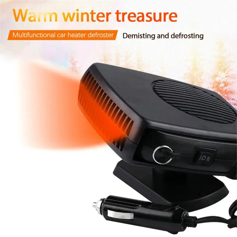 Portable Auto Car Heater Defroster Demister 12/24V 200W Electric Windshield 360 Degree Rotation ABS Heating Cooling Fan | Автомобили и