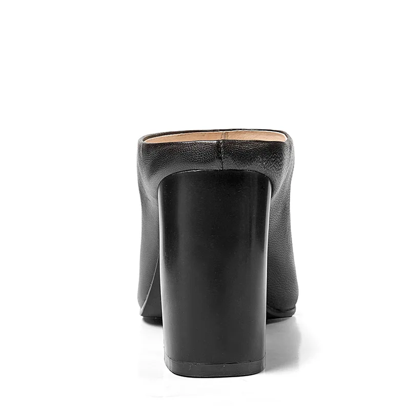 ISNOM 2021 New Women Slippers Genuine Leather Square Peep Toe Slippers Casual Slip On Mules Fashion Thick Heels Slippers Shoes
ISNOM 2021 New Women Slippers Genuine Leather Square Peep Toe Slippers Casual Slip On Mules Fashion Thick Heels Slippers Shoes