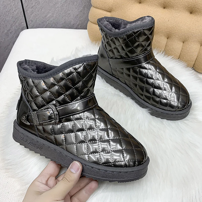 Women Boots Winter Warm Snowboots Female Ankle Shoes With Fur Waterproof Non-Slip Luxury Designer Thick-sole Female Botas 2021
Women Boots Winter Warm Snowboots Female Ankle Shoes With Fur Waterproof Non-Slip Luxury Designer Thick-sole Female Botas 2021