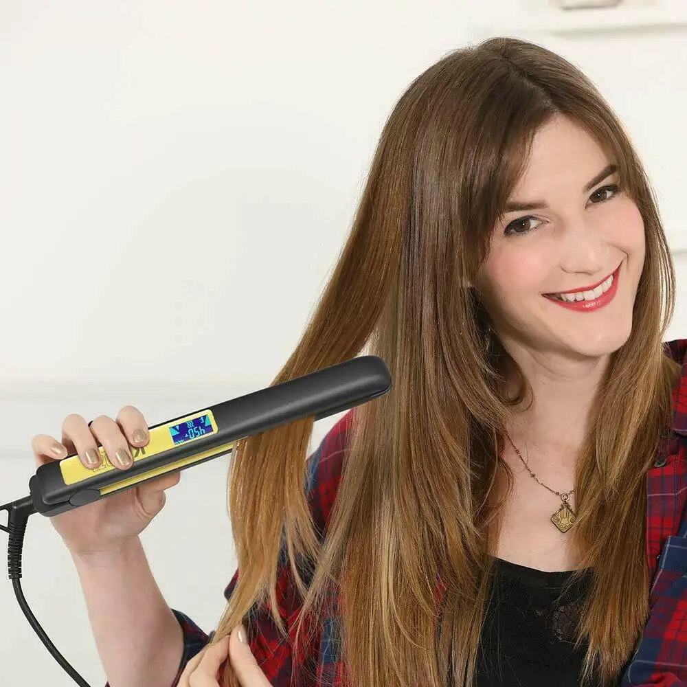 KIPOZI Professional Hair Straightener Titanium Flat Iron Digital LCD Display Flat Iron Comb Hair Curler Beauty Care Curling Iron
KIPOZI Professional Hair Straightener Titanium Flat Iron Digital LCD Display Flat Iron Comb Hair Curler Beauty Care Curling Iron