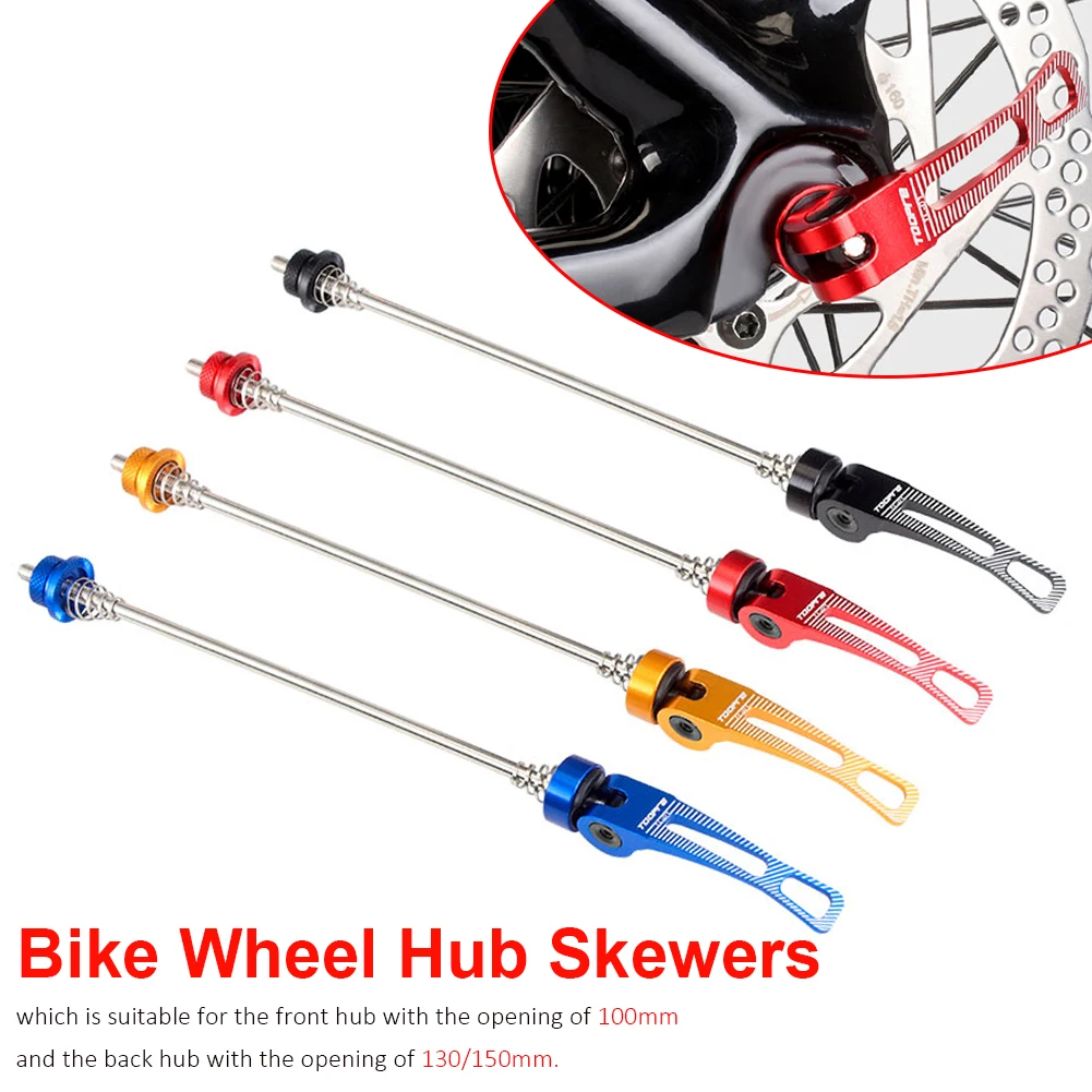 145/185mm Bicycle Wheel Hub Skewers Front Rear Quick Release Axis Skewers Bike Clip Lever for Mountain Road Bikes New Hot
145/185mm Bicycle Wheel Hub Skewers Front Rear Quick Release Axis Skewers Bike Clip Lever for Mountain Road Bikes New Hot