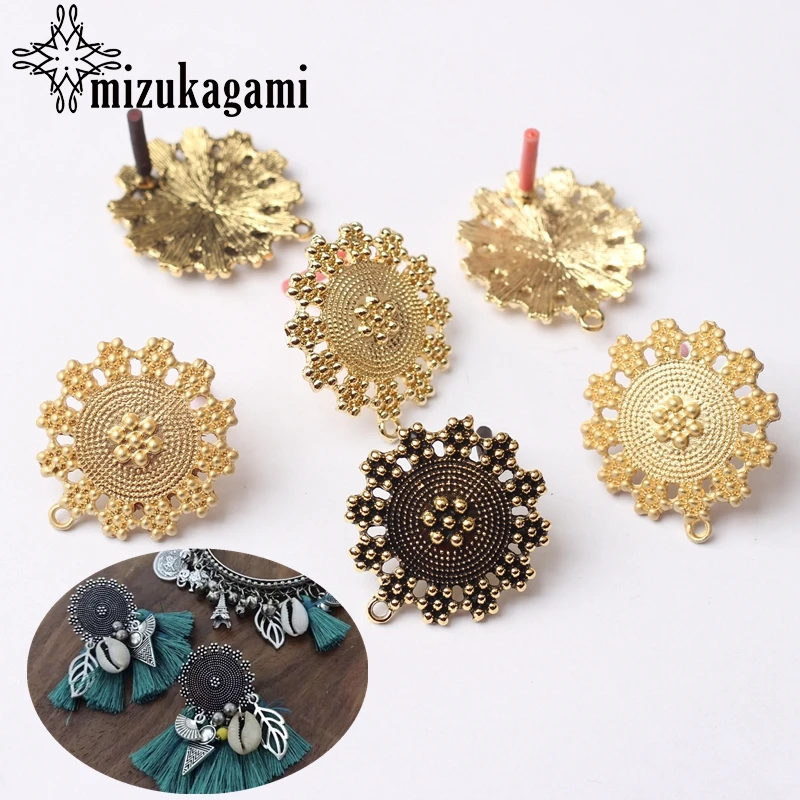 6pcs/lot Zinc Alloy Fashion Vintage Flowers Base Earrings Connector Charms For DIY Drop Earrings Jewelry Making Accessories
6pcs/lot Zinc Alloy Fashion Vintage Flowers Base Earrings Connector Charms For DIY Drop Earrings Jewelry Making Accessories
