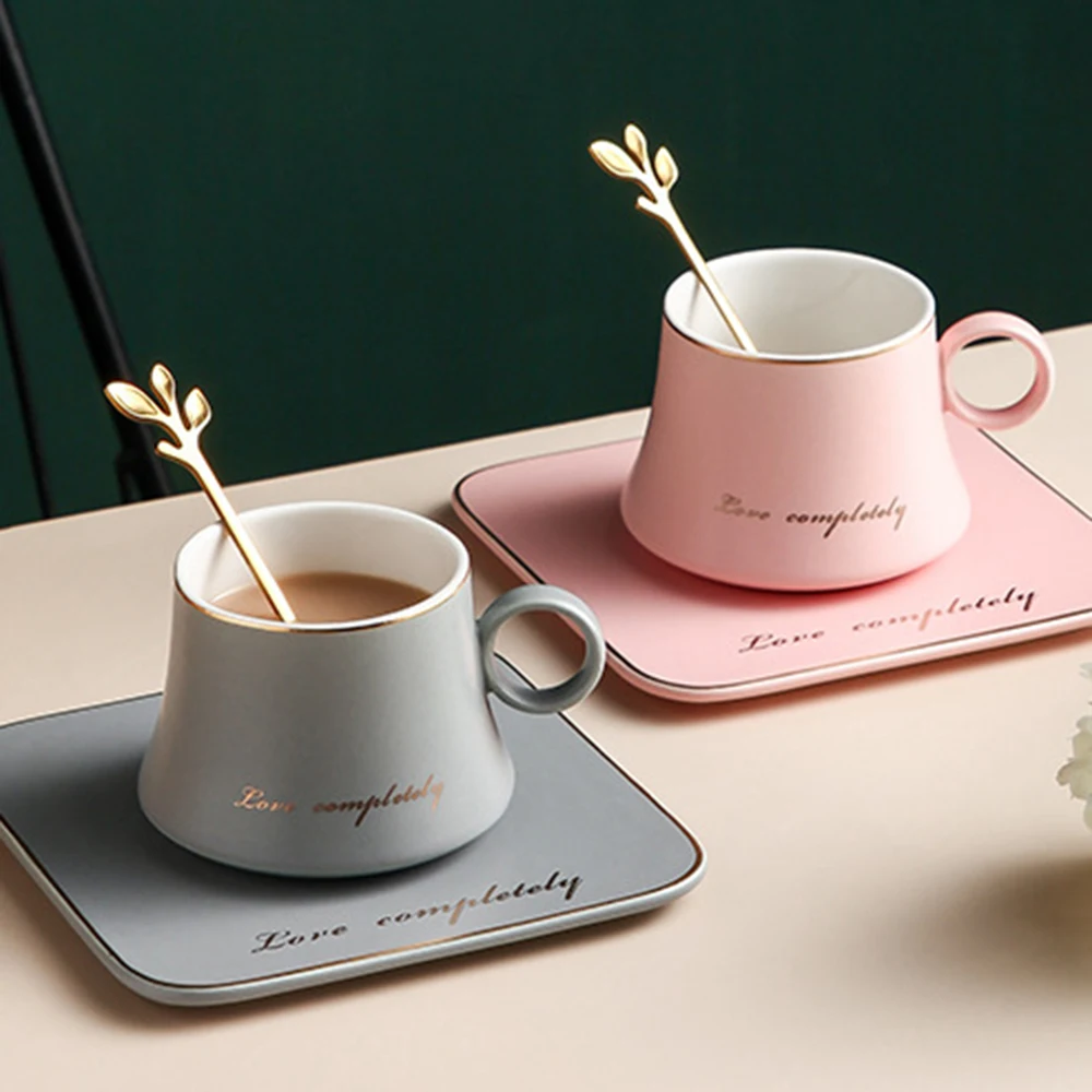 3-Piece European Ceramic Coffee Cup Saucer Set Afternoon Tea Cup Dessert Tray Golden Spoon Cup Milk Teapot Porcelain Coffee Set
3-Piece European Ceramic Coffee Cup Saucer Set Afternoon Tea Cup Dessert Tray Golden Spoon Cup Milk Teapot Porcelain Coffee Set
