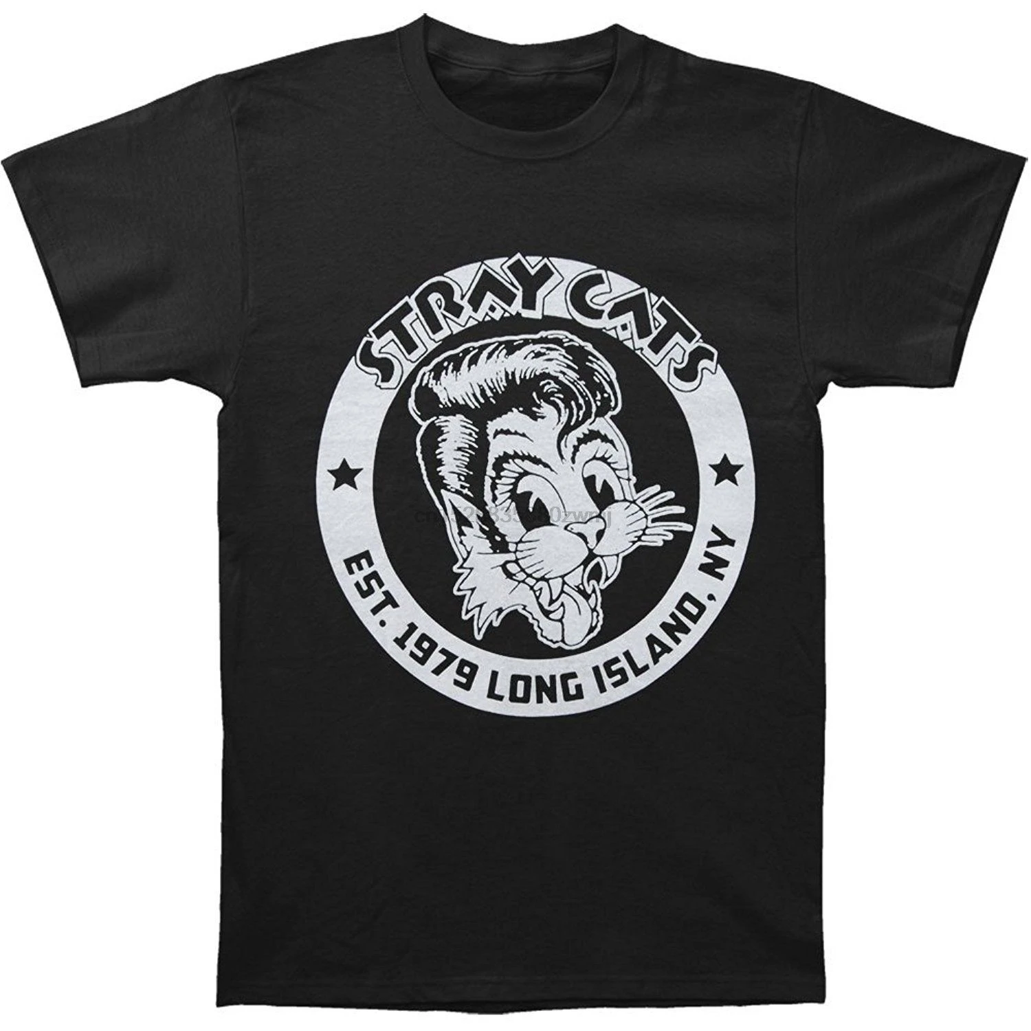 Fashion Mens Stray Cats Established 1979 Slim Fit Graphic Printed T-shirt Black Men T Shirt Short Sleeve Round Neck 
Fashion Mens Stray Cats Established 1979 Slim Fit Graphic Printed T-shirt Black Men T Shirt Short Sleeve Round Neck