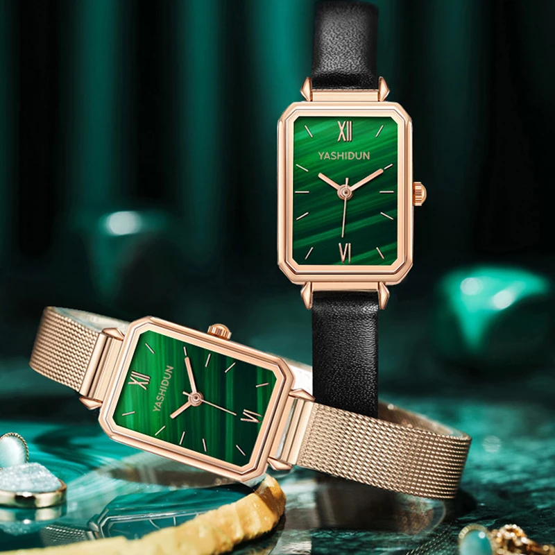 Watch Ladies Ultra-thin Women Watches Top Brand Luxury Fashion Rectangular Small Green Watch Waterproof Quartz Wristwatch
Watch Ladies Ultra-thin Women Watches Top Brand Luxury Fashion Rectangular Small Green Watch Waterproof Quartz Wristwatch