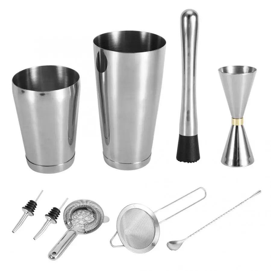 Cocktail Shaker 7Pcs Silver Stainless Steel Brushed Bar Cocktail Shaker Set Bartender Kit Bar Accessories Reusable Bartender Kit
Cocktail Shaker 7Pcs Silver Stainless Steel Brushed Bar Cocktail Shaker Set Bartender Kit Bar Accessories Reusable Bartender Kit