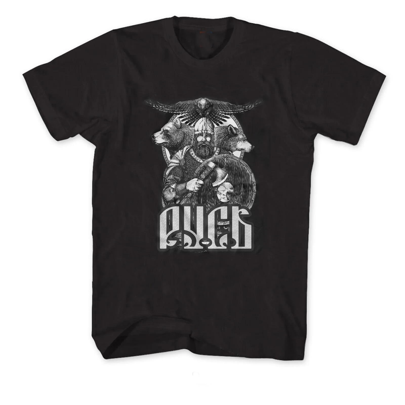 Slavic Warriors Rus Eagle Bear T-Shirt. Summer Cotton Short Sleeve O-Neck Mens T Shirt New S-3XL
Slavic Warriors Rus Eagle Bear T-Shirt. Summer Cotton Short Sleeve O-Neck Mens T Shirt New S-3XL
