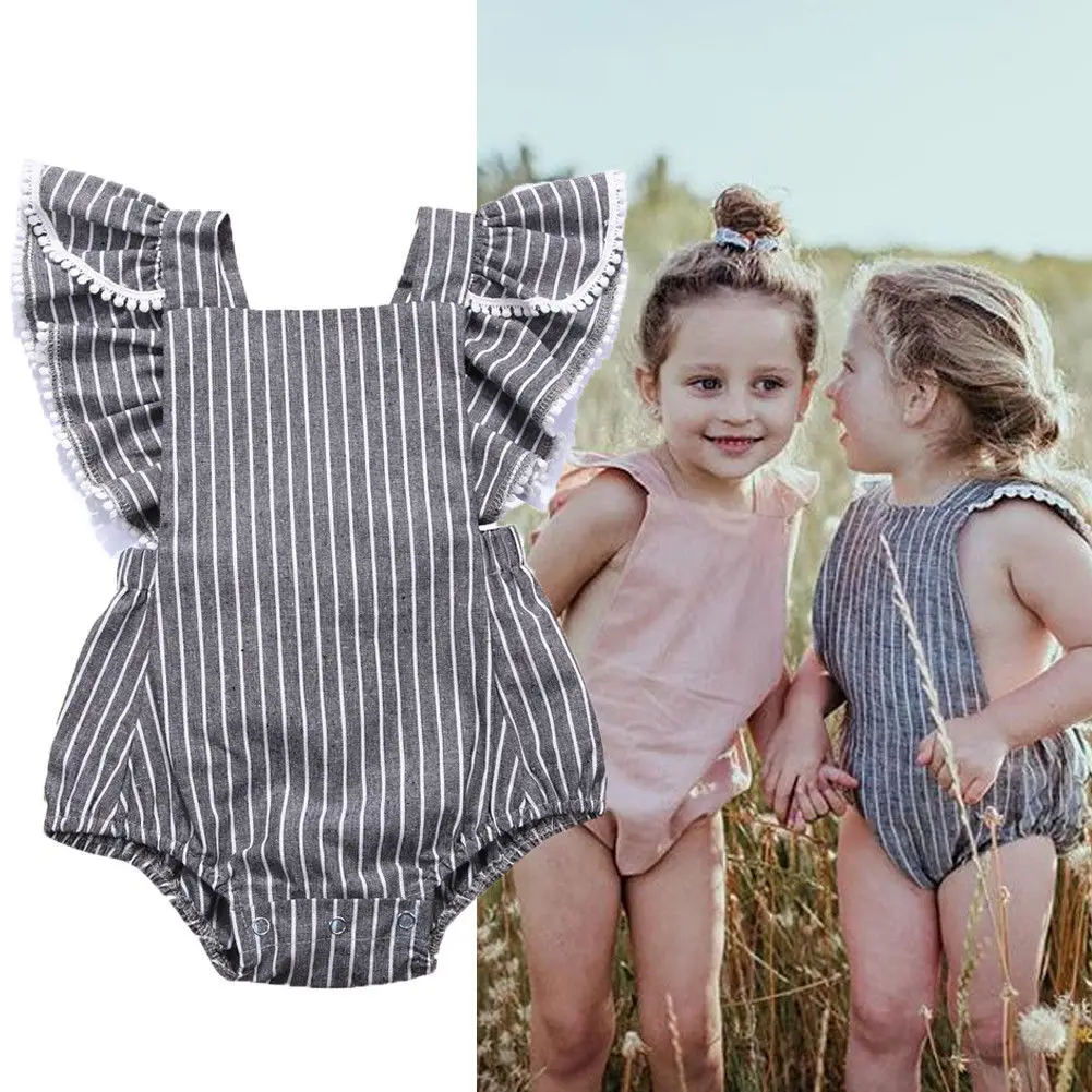 Newborn Baby Rompers Newborn Kids Baby Girls Summer Stripe Ruffel Romper Sunsuit Outfits
Newborn Baby Rompers Newborn Kids Baby Girls Summer Stripe Ruffel Romper Sunsuit Outfits