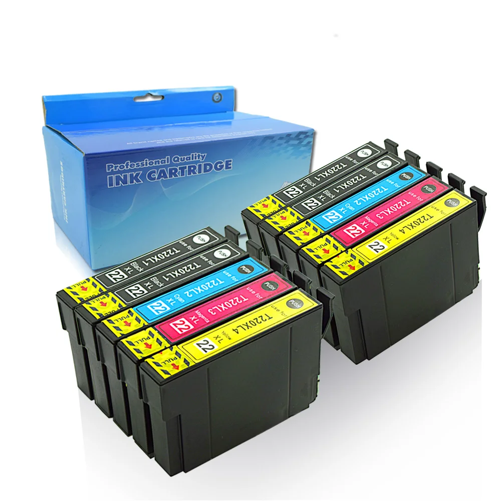 10 pk Epson 220xl T220 ink cartridge Compatible for Epson WorkForce WF-2630 WF-2650 WF-2660 XP-320 XP-420 printer ink
10 pk Epson 220xl T220 ink cartridge Compatible for Epson WorkForce WF-2630 WF-2650 WF-2660 XP-320 XP-420 printer ink