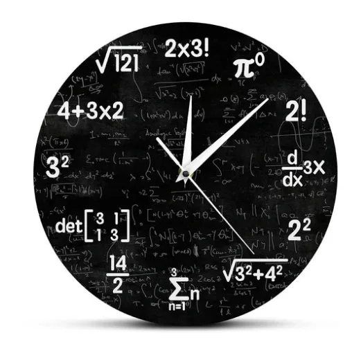 round Cool Acrylic Creative Simple Hanging Clock Home Decoration Wall Clock Mathematical Formula Fashion Clock
round Cool Acrylic Creative Simple Hanging Clock Home Decoration Wall Clock Mathematical Formula Fashion Clock